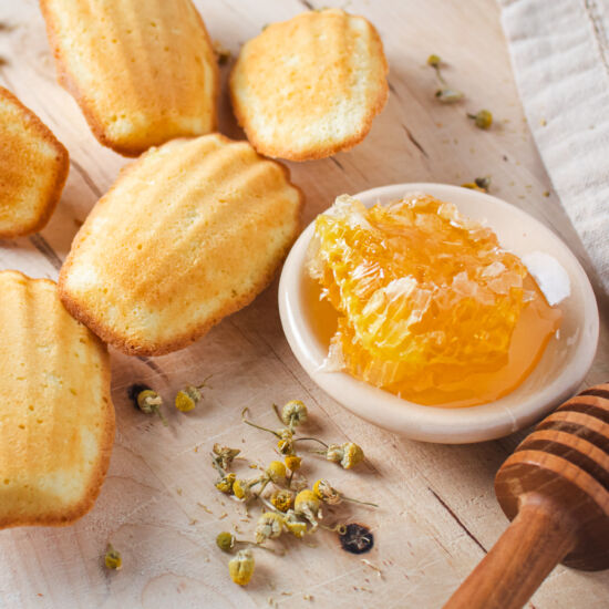 Chamomile and Honey Madeleines