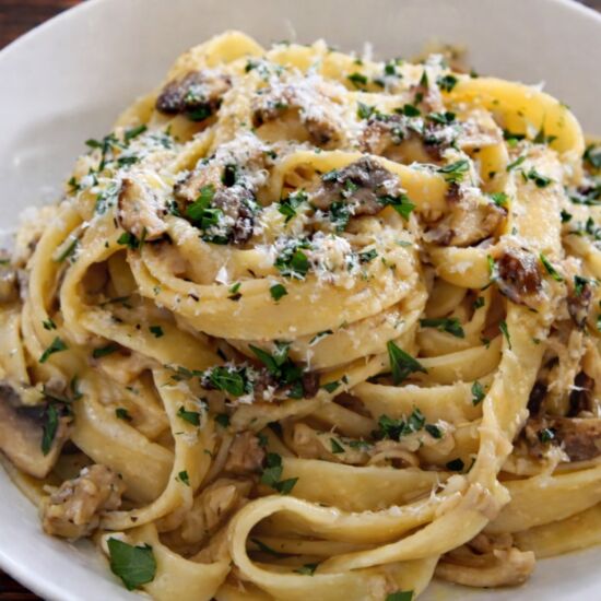 Tagliatelle w/ Mushrooms & Truffle
