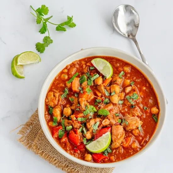 High Protein Moroccan Chicken Stew