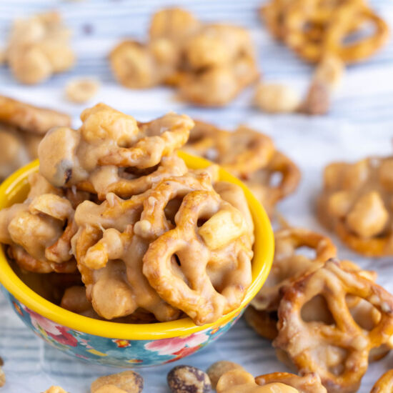 No-Bake Peanut Butter Pretzels