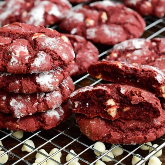 Red Velvet Cream Cheese Cookies