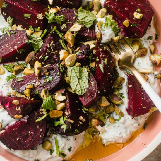 Roasted Beets with Herb Yogurt
