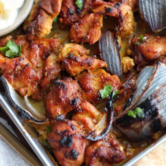 Sheet Pan Chicken Shawarma