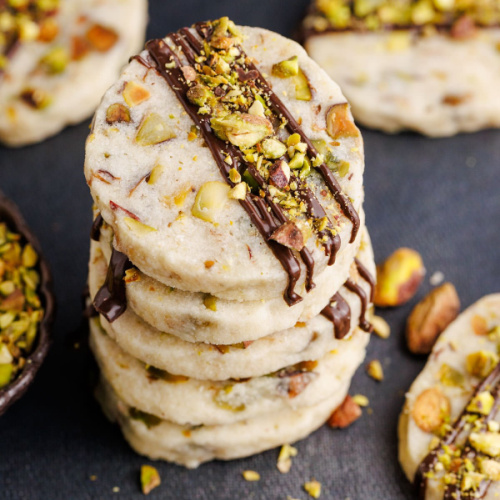 Pistachio Shortbread Cookies