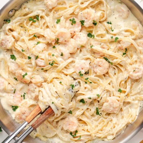 Shrimp Fettuccine Alfredo