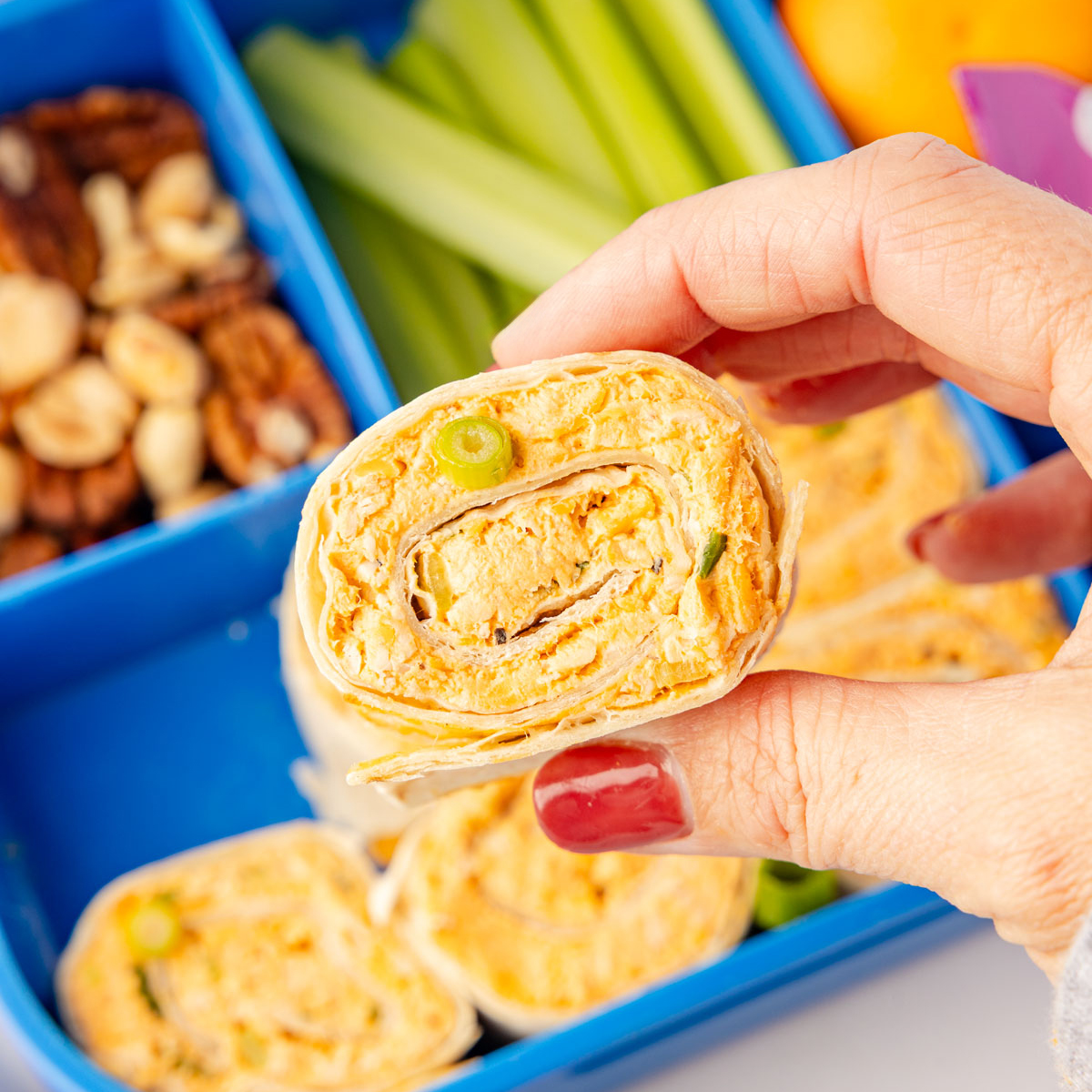 Buffalo Chicken Pinwheels