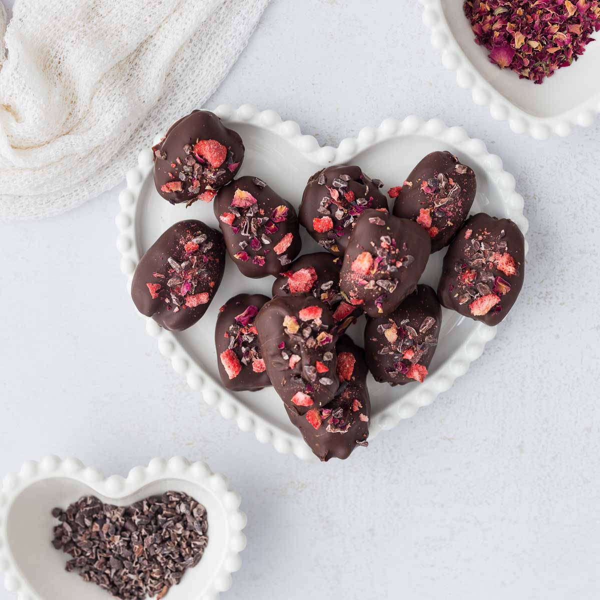 Strawberry Cheesecake Stuffed Dates