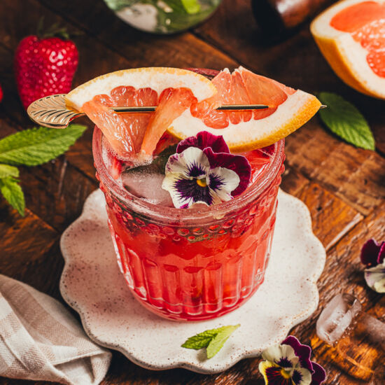 Strawberry Grapefruit Mocktail