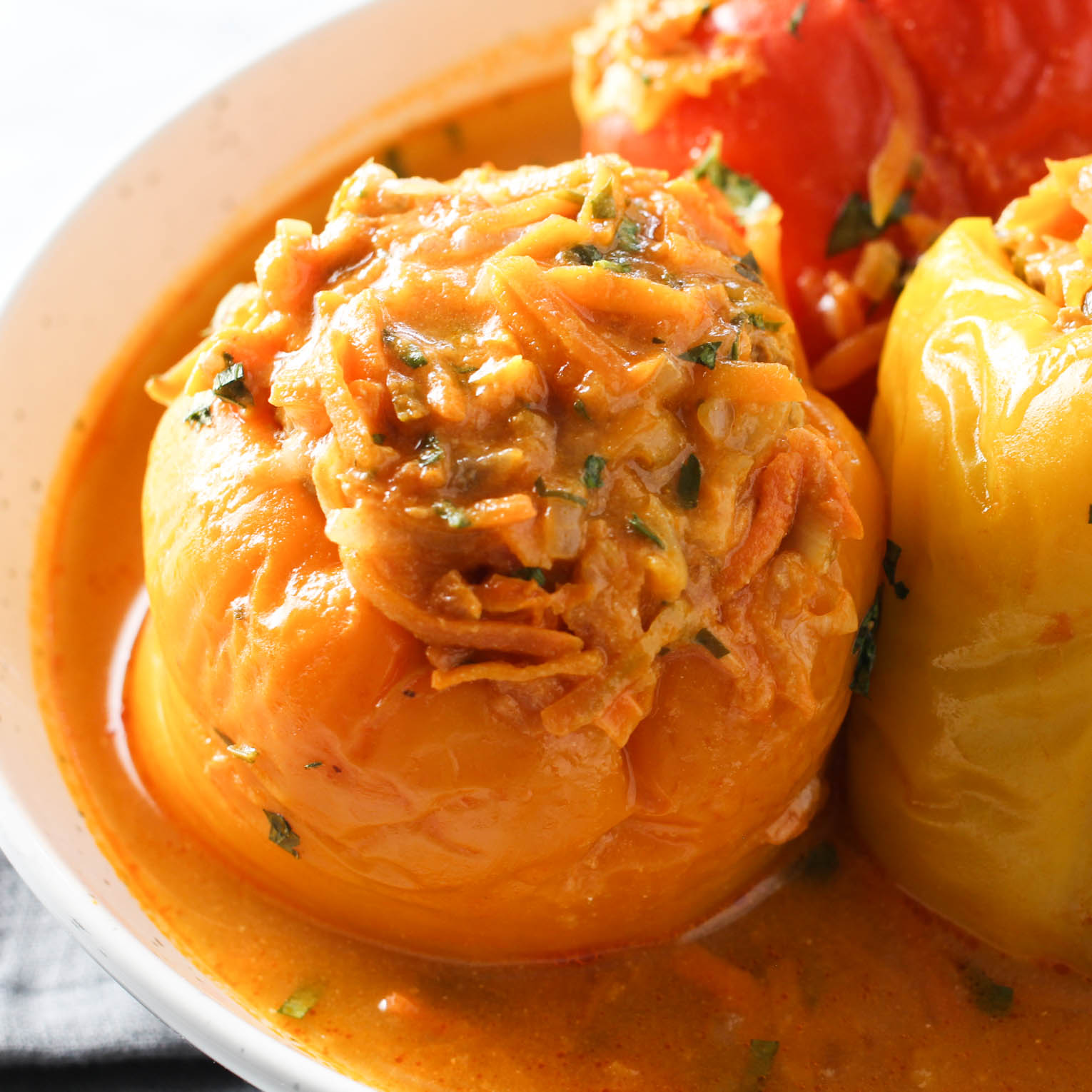 Russian Stuffed Bell Peppers