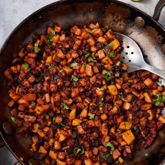 Sweet Potato and Chorizo Hash