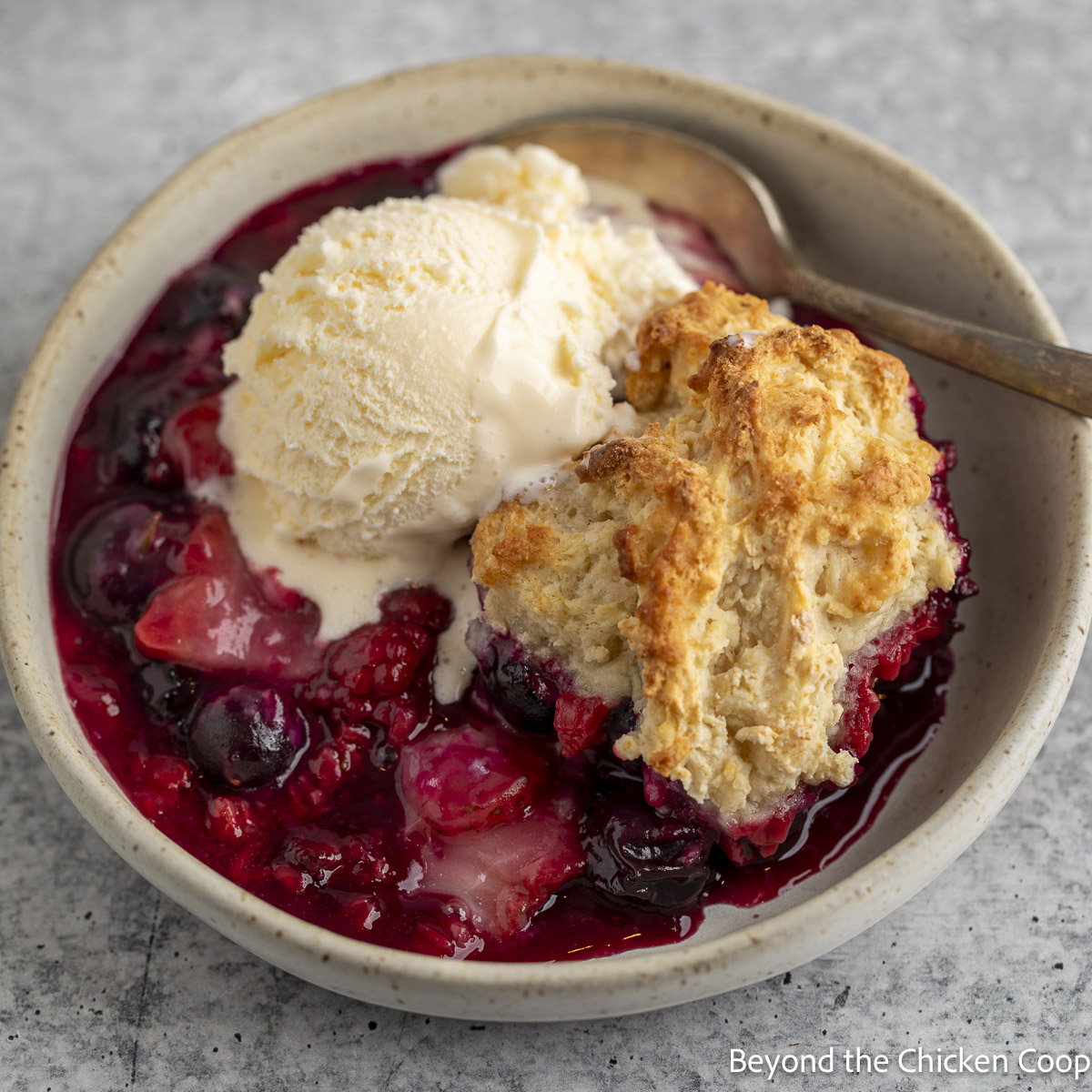 Triple Berry Cobbler