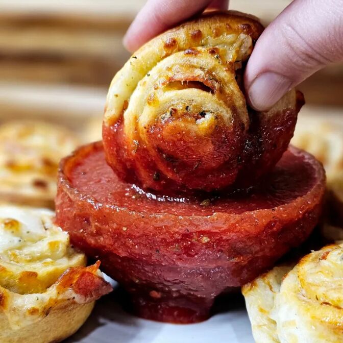 Pizza Rolls with Dip