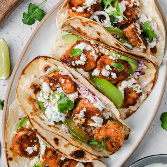 Blackened Shrimp Tacos