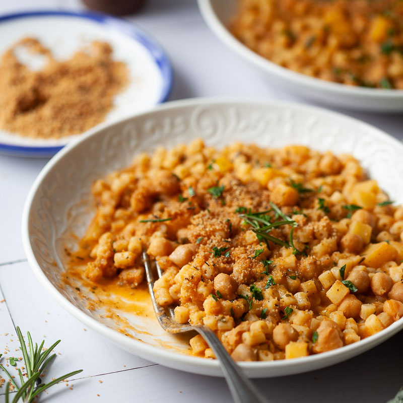 Vegan Chickpea Pasta (Pasta e ceci)