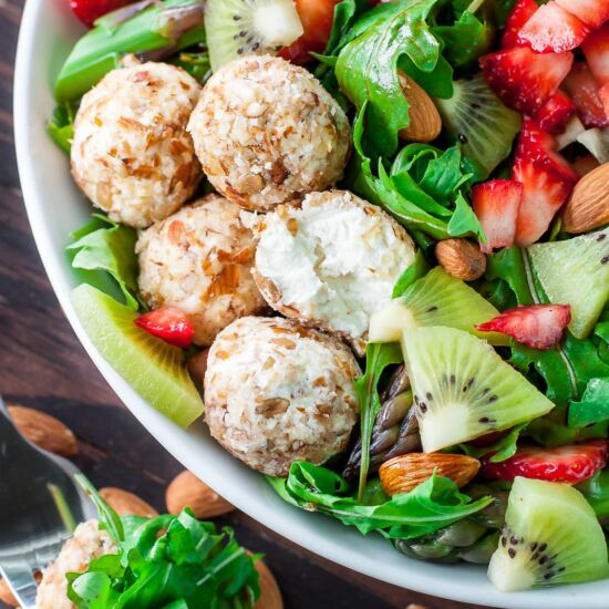 Almond Crusted Goat Cheese Balls