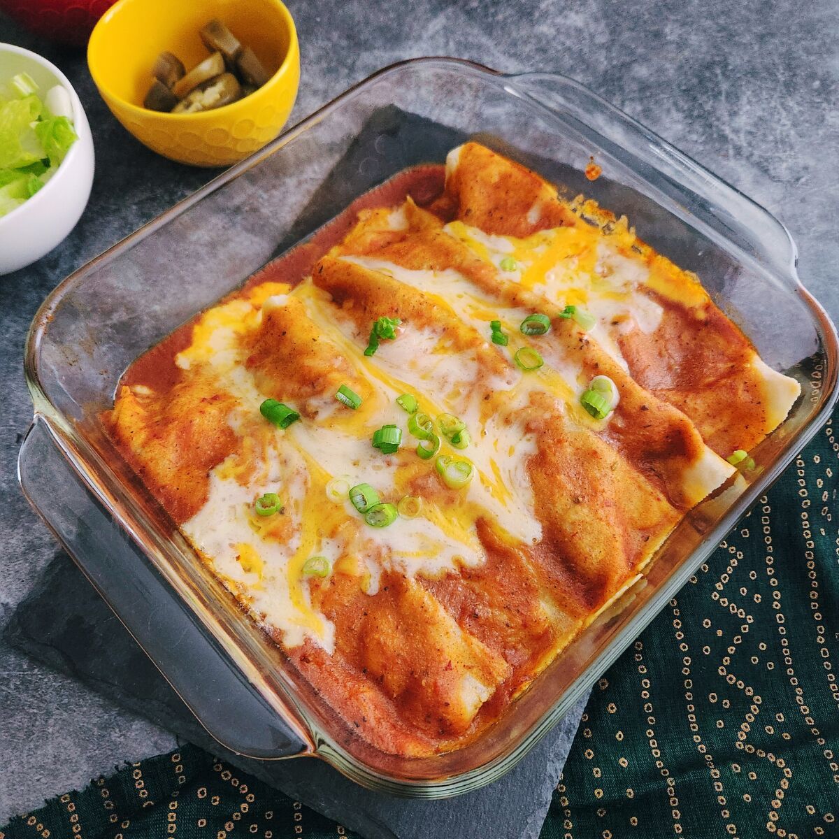 Low Carb Chicken Enchiladas