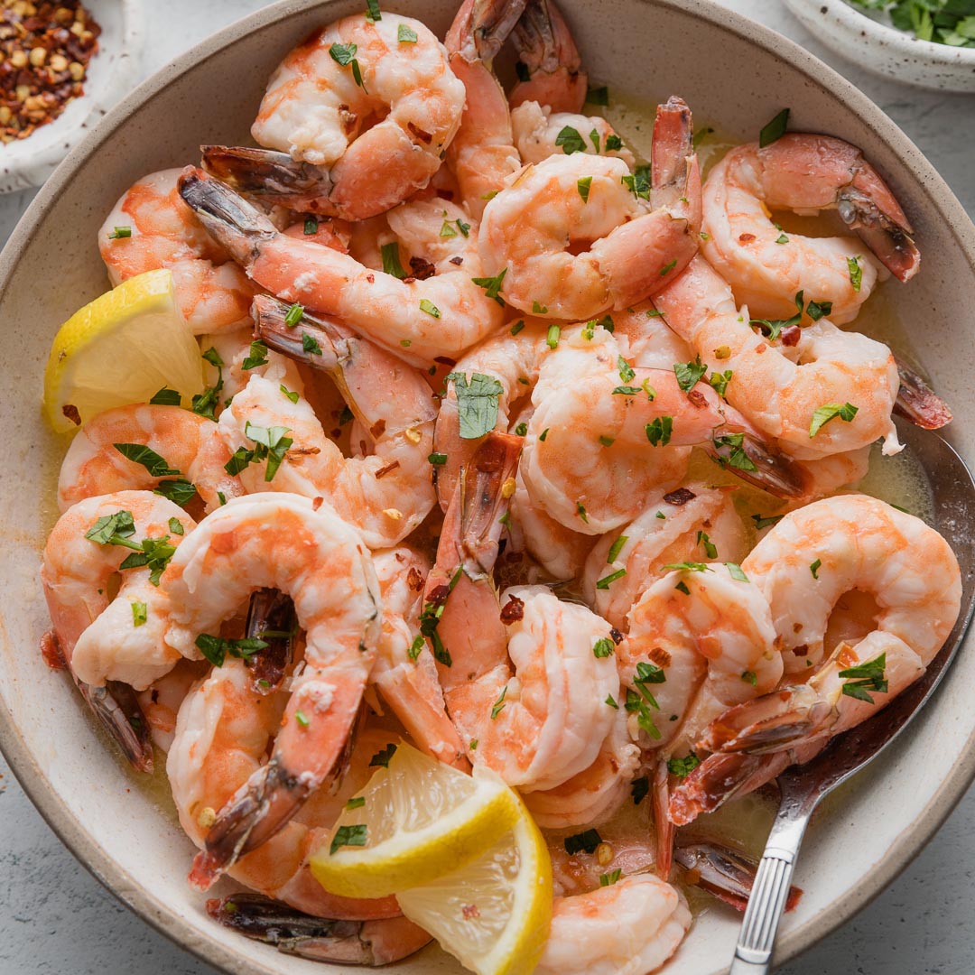 Baked Lemon Garlic Shrimp