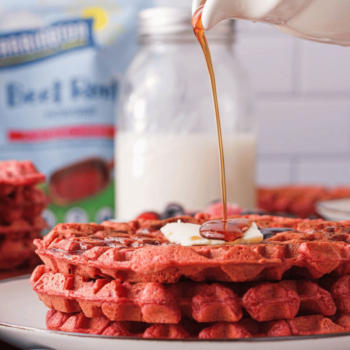 Beetroot Waffles