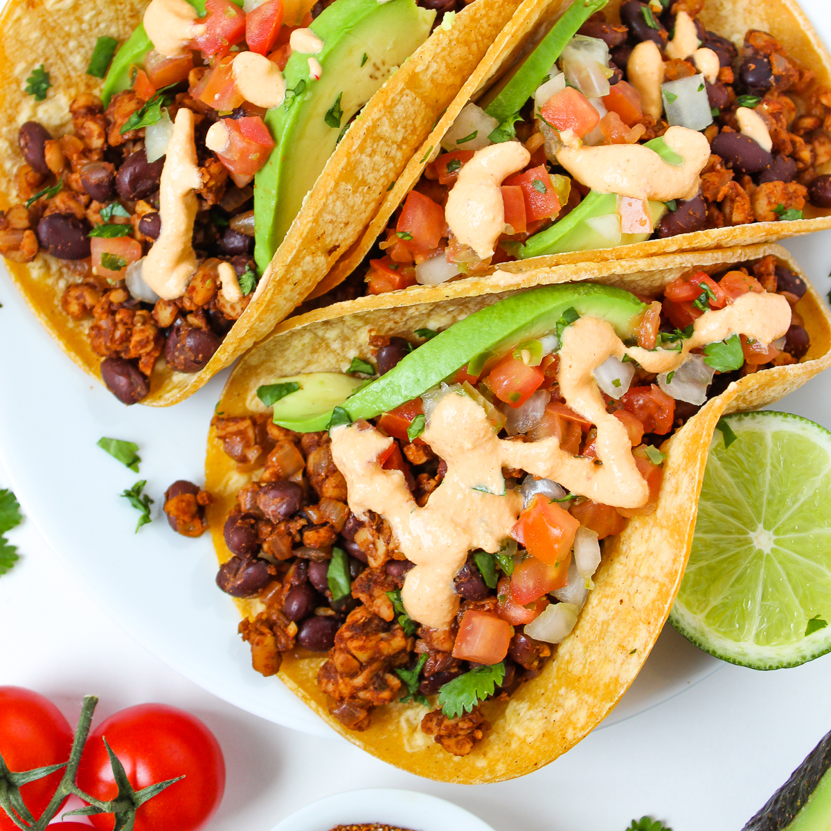Black Bean Tempeh Tacos