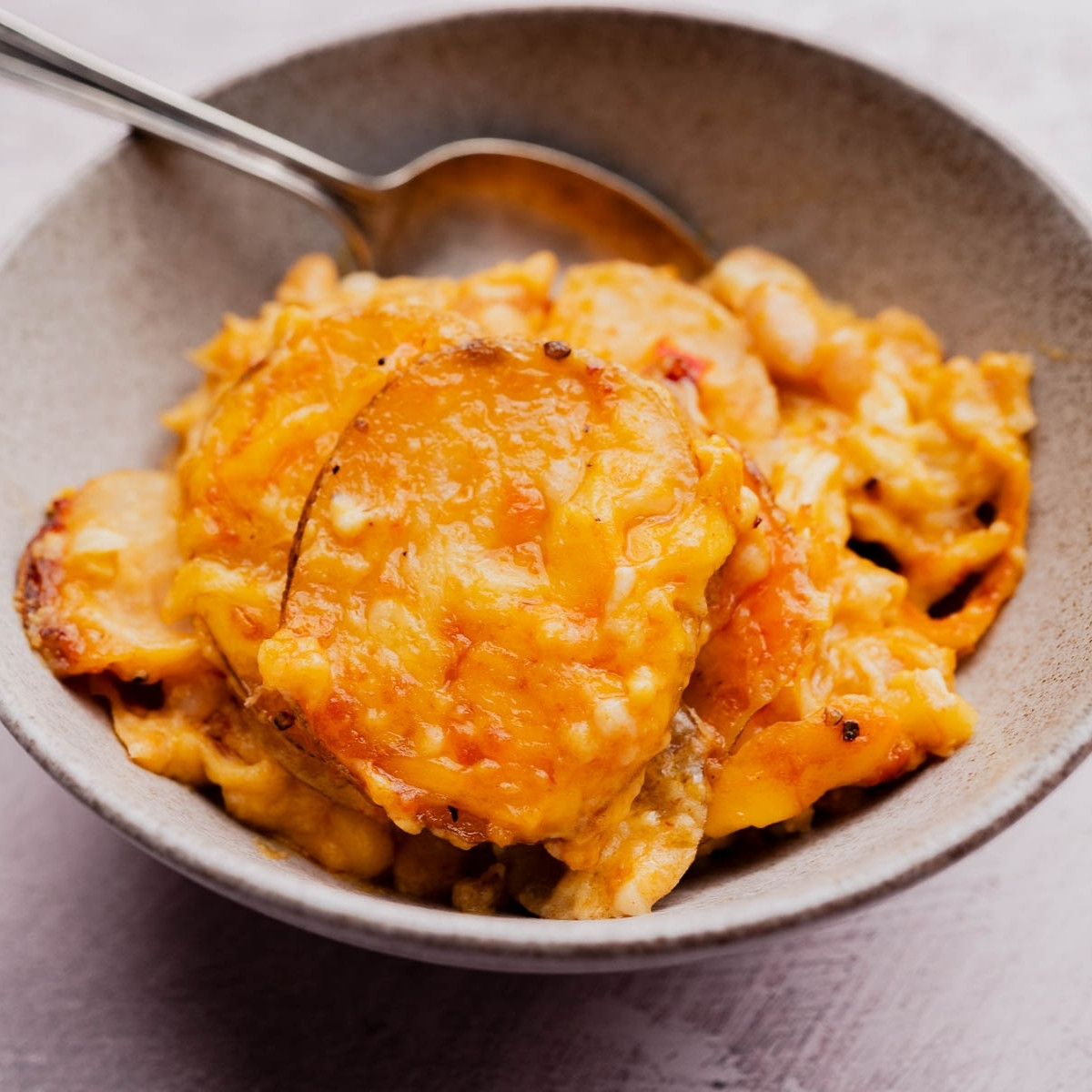 Cheesy Buffalo Potato Bake