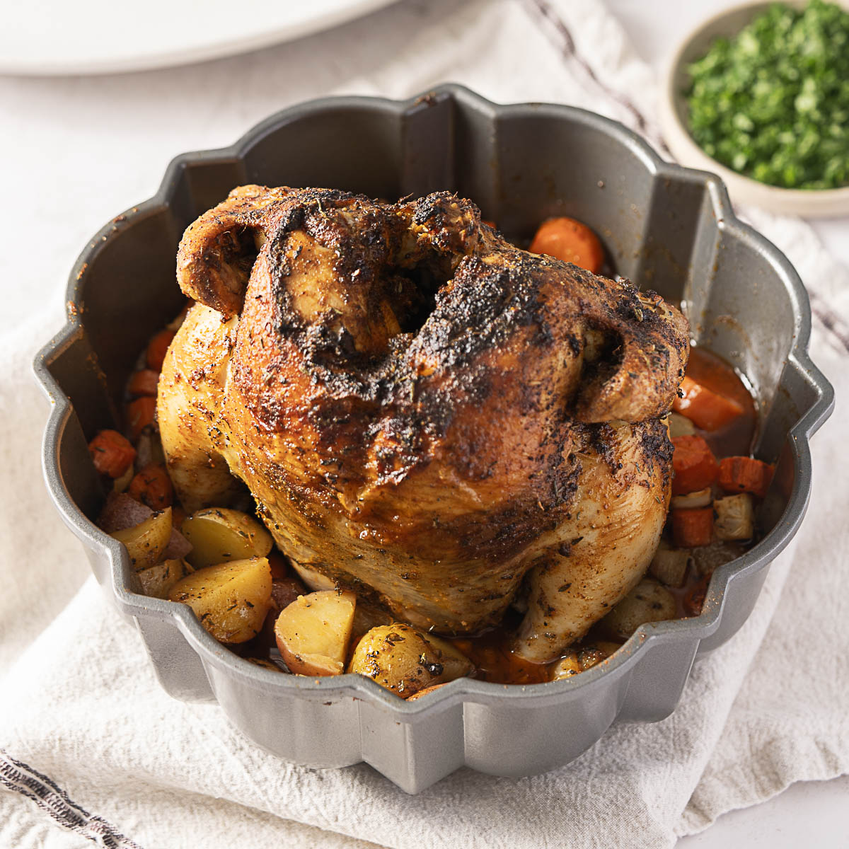 Bundt Pan Chicken and Vegetables