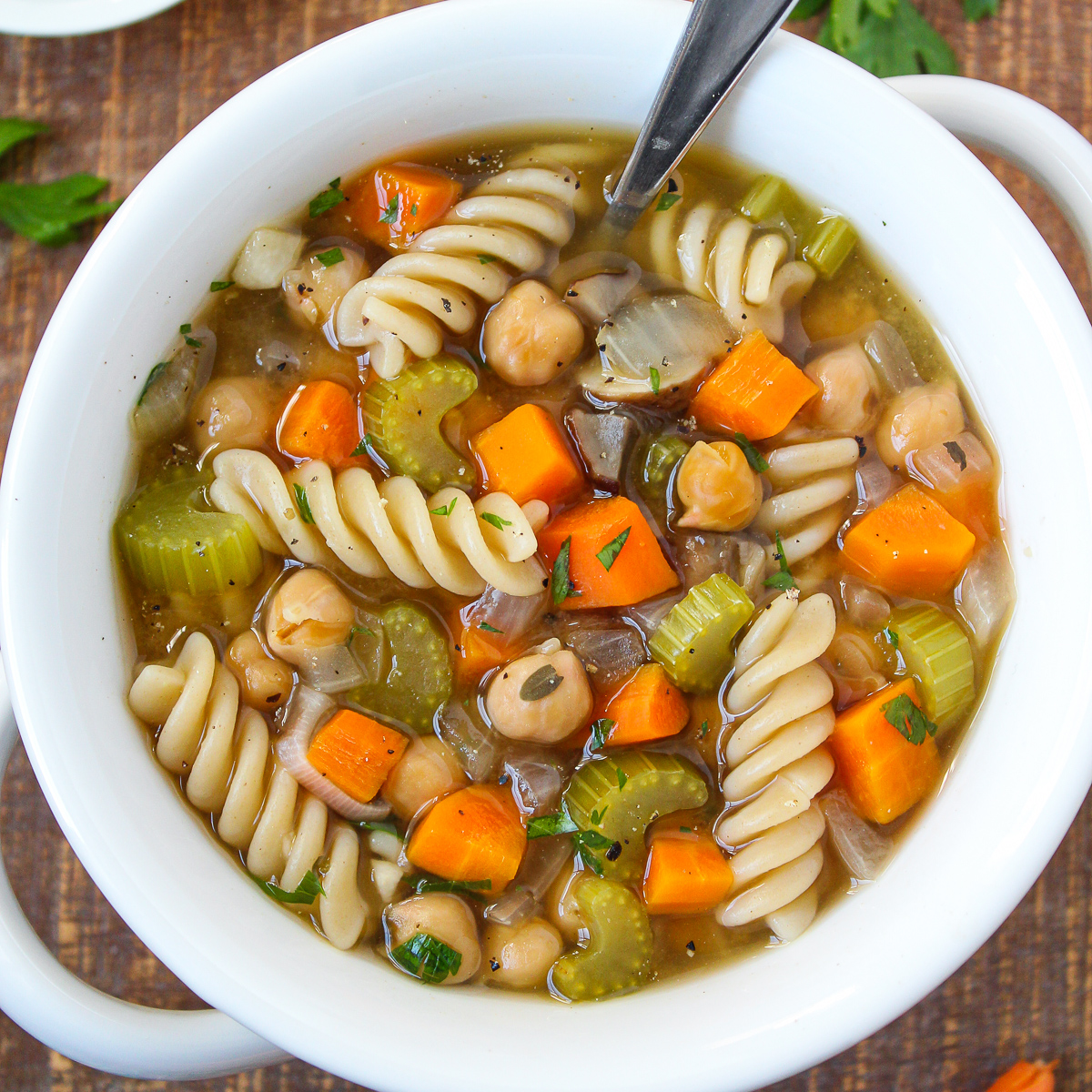 Chickpea Noodle Soup