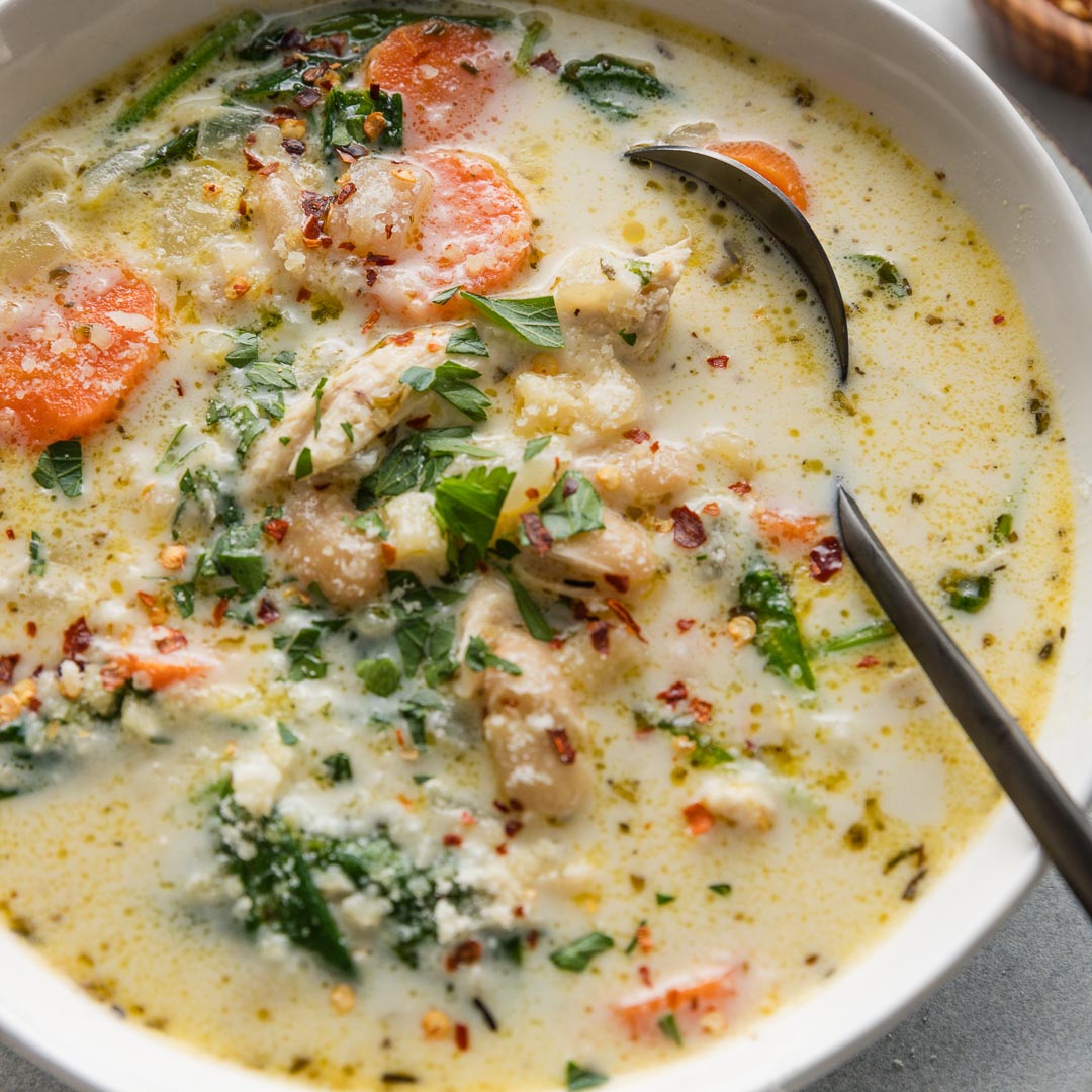 Chicken Soup w/ Pasta & Beans