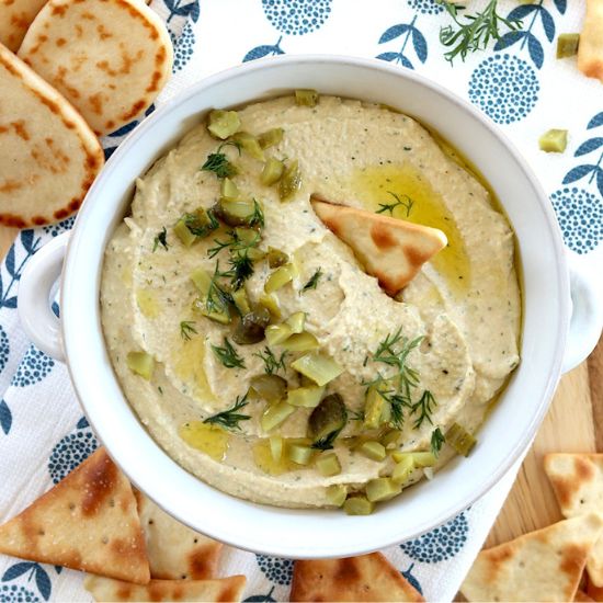 Tangy Pickle Hummus