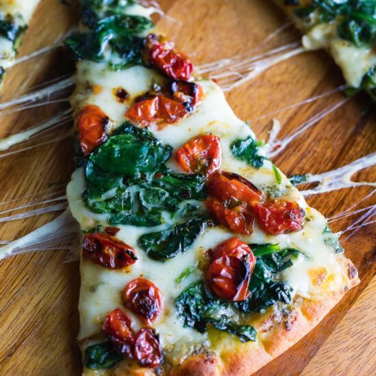 Garlic Roasted Tomato Flatbread