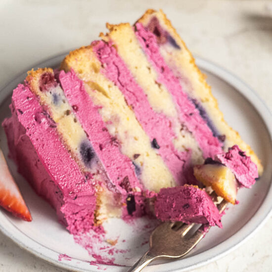 Gluten-Free Lemon Blueberry Cake