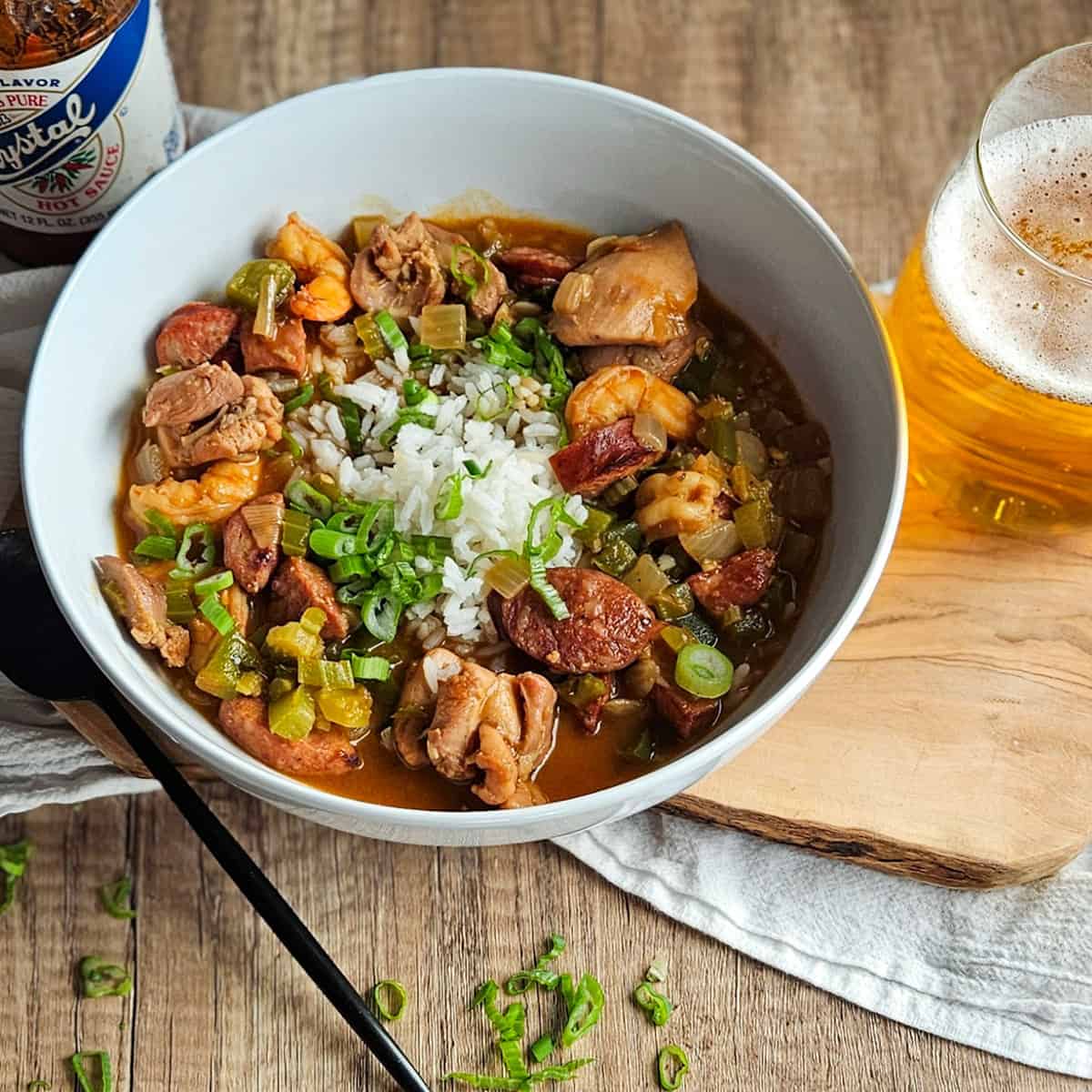 Chicken Sausage Shrimp Gumbo
