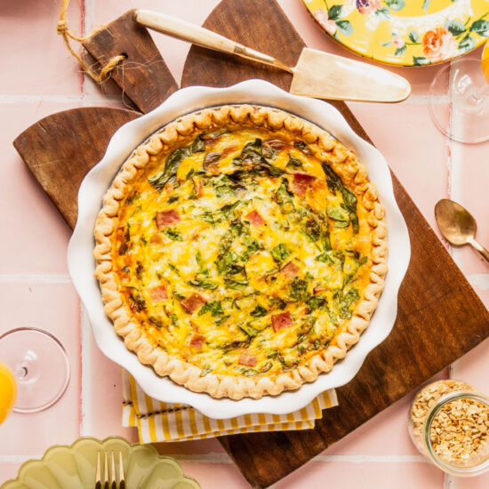 Ham and Gruyère Quiche