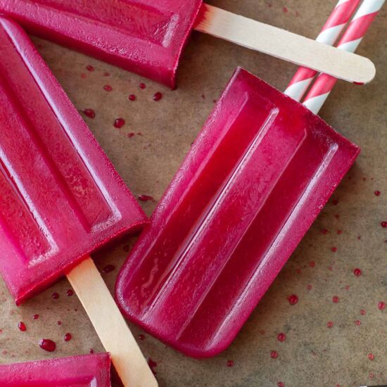 Green Tea Hibiscus Pops