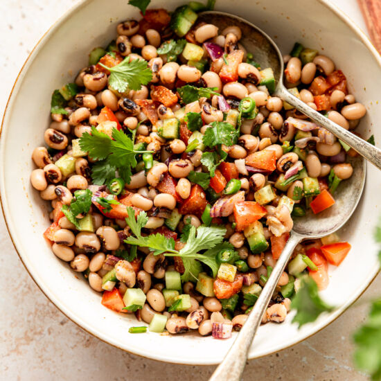 Indian Black Eyed Peas Salad
