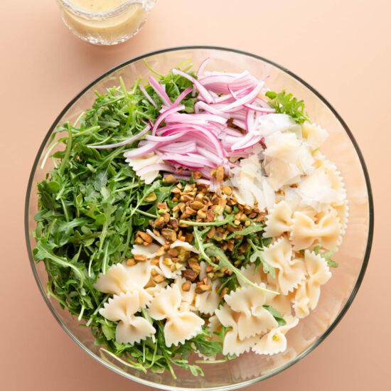 Lemon Arugula Pasta Salad