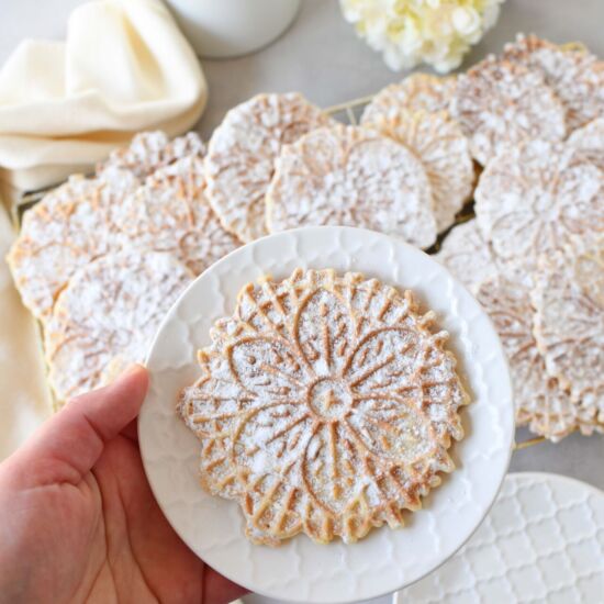 Crispy Lemon Pizzelle