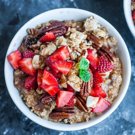Instant Pot Strawberry Oatmeal