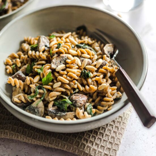 Creamy Vegan Mushroom Pasta