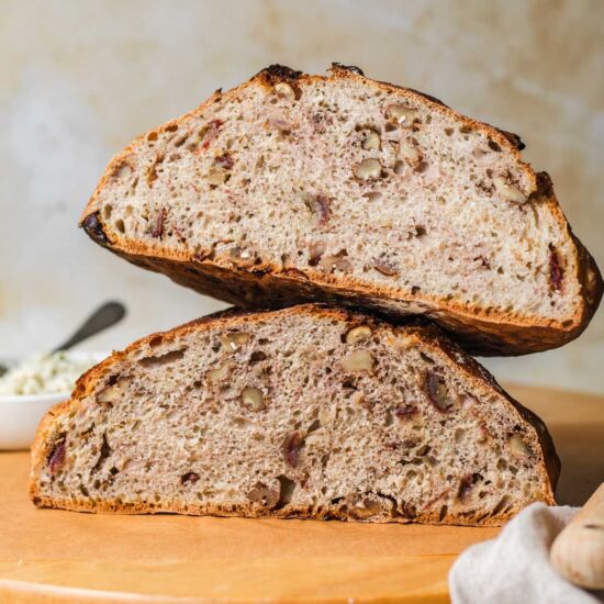 No-Knead Date-Walnut-Bread
