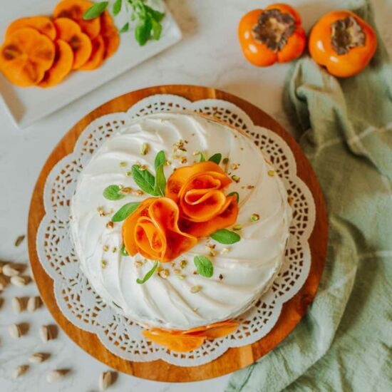 3-Tiered Spiced Persimmon Cake