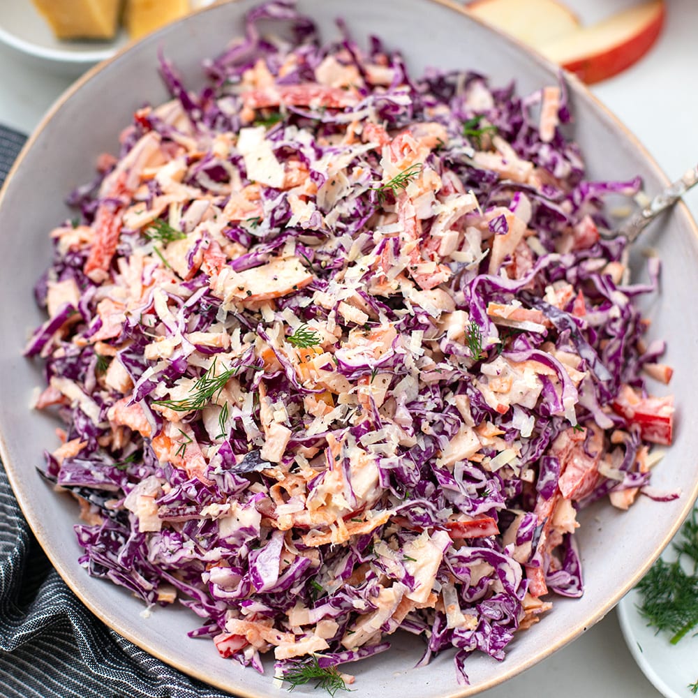 Purple Cabbage Coleslaw