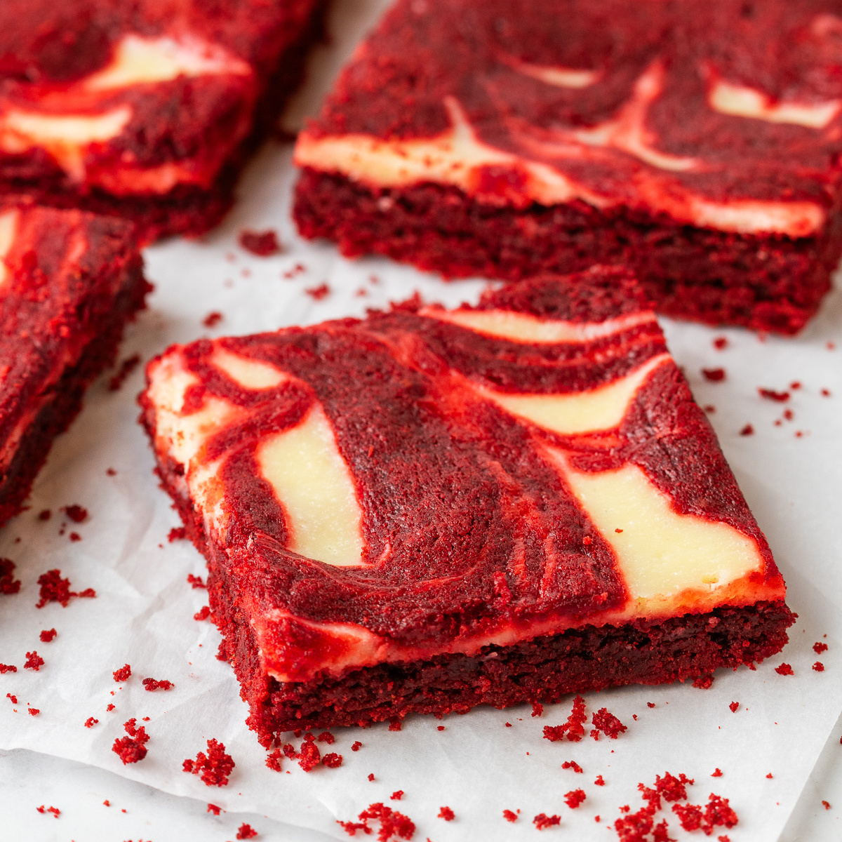 Red Velvet Cheesecake Brownies