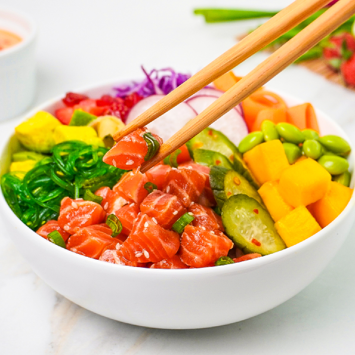 Easy Salmon Poke Bowl