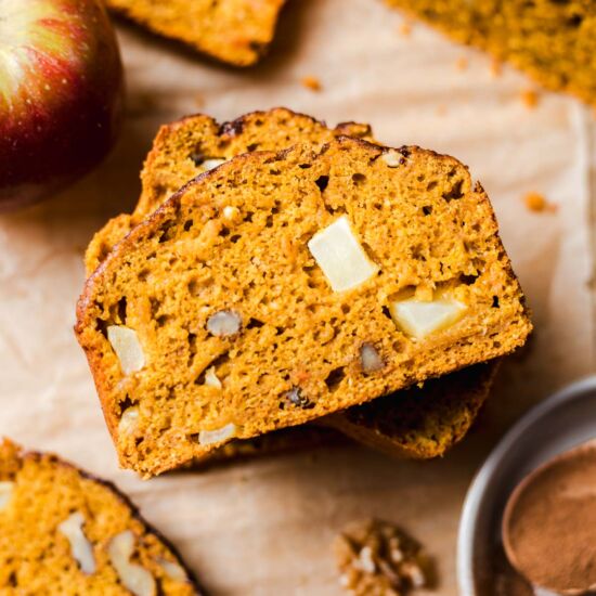Vegan Pumpkin Apple Bread