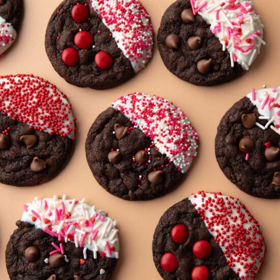 White Chocolate Dipped Cookies