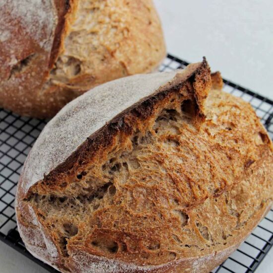 Whole Wheat Sourdough Batard
