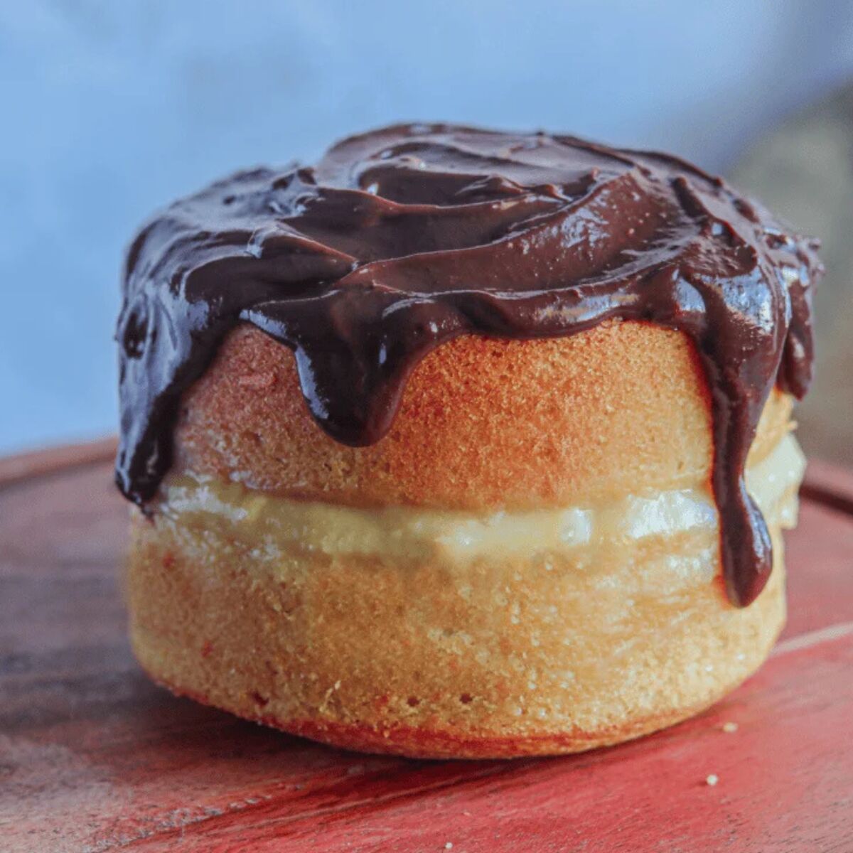 Easy Air Fryer Boston Cream Pie