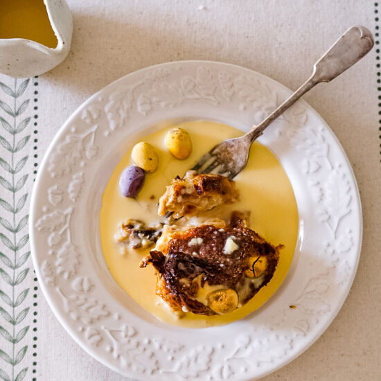 Air Fryer Easter Croissant Pudding
