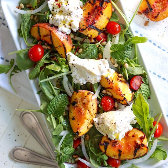 Arugula Grilled Peach Salad