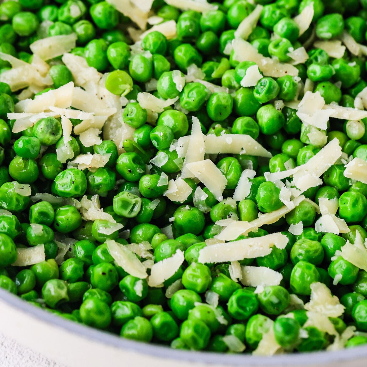 Buttery Parmesan Peas
